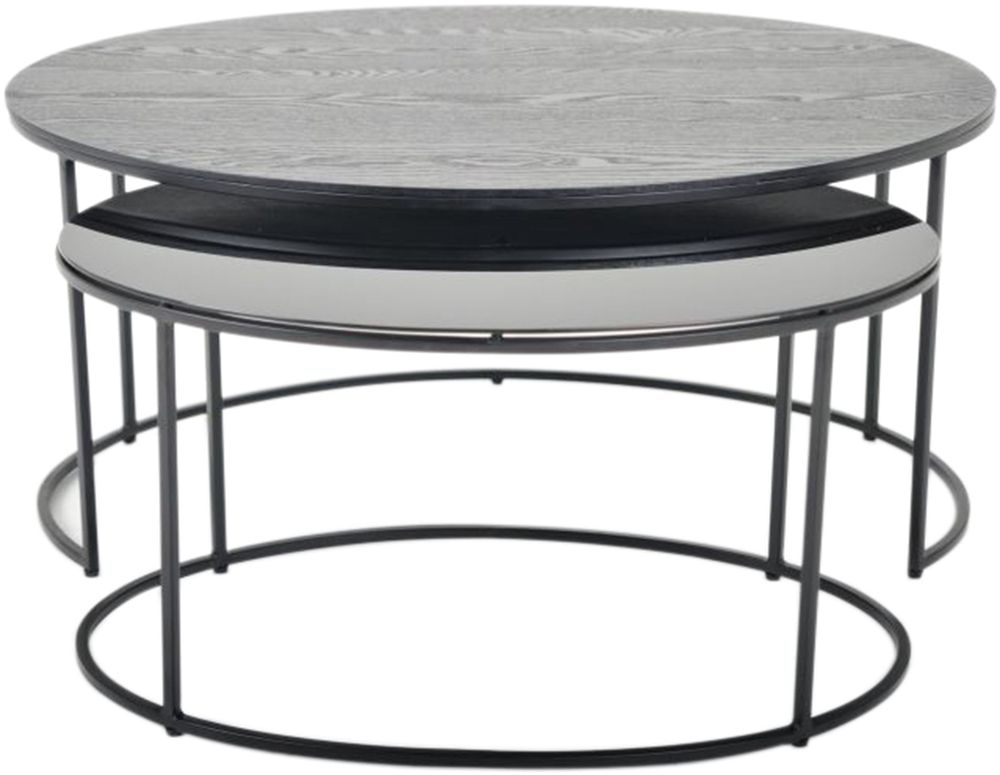 Edler ovalt soffbord 100x70 | 80x50 cm - Svart