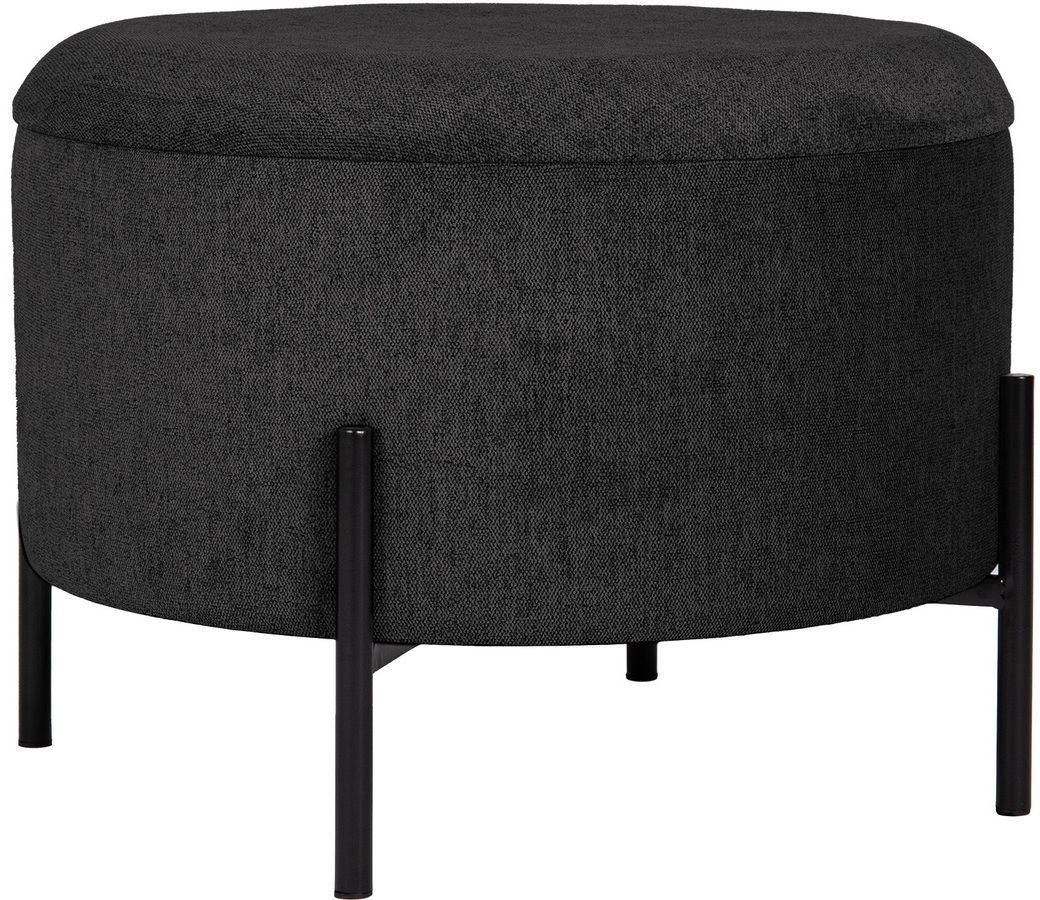 Syssna poef met opberger - Antraciet Syssna poef met opberger - Antraciet