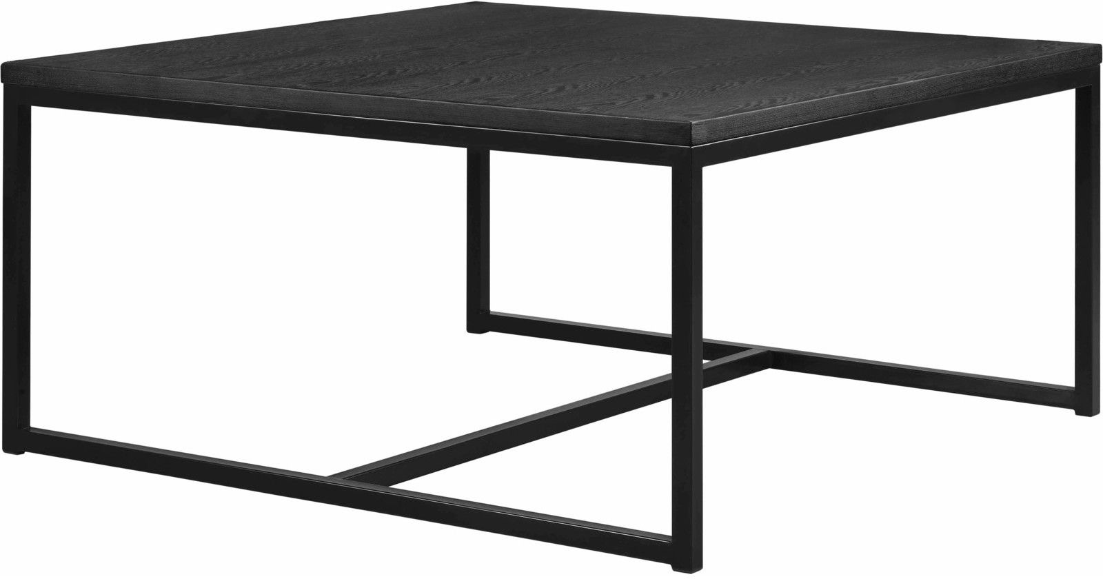 Acero soffbord 100 x 100 cm - Svartbrun askfaner