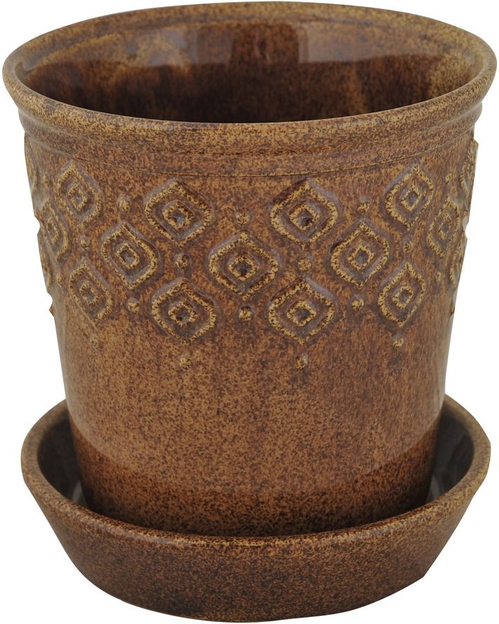 Blomkruka med fat brun