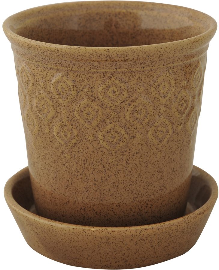 Gabriella blomkruka medium - Brun