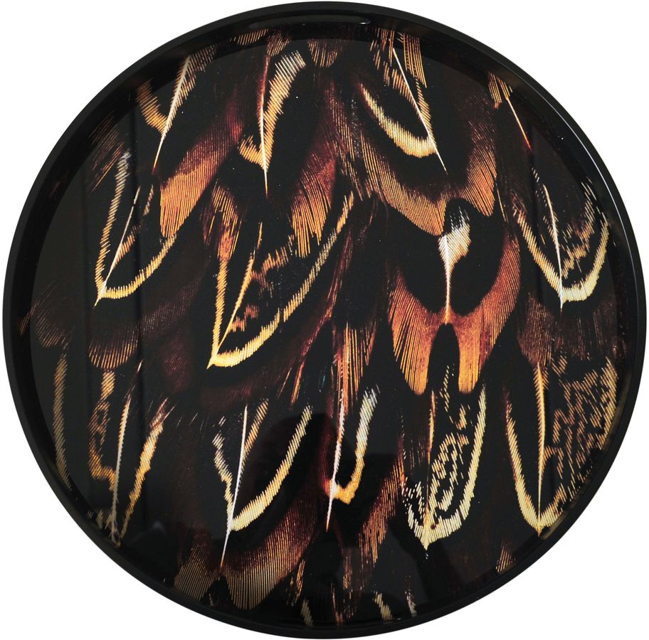 Robin serveringsbricka - Svart/brun Robin serveringsbricka - Svart/brun