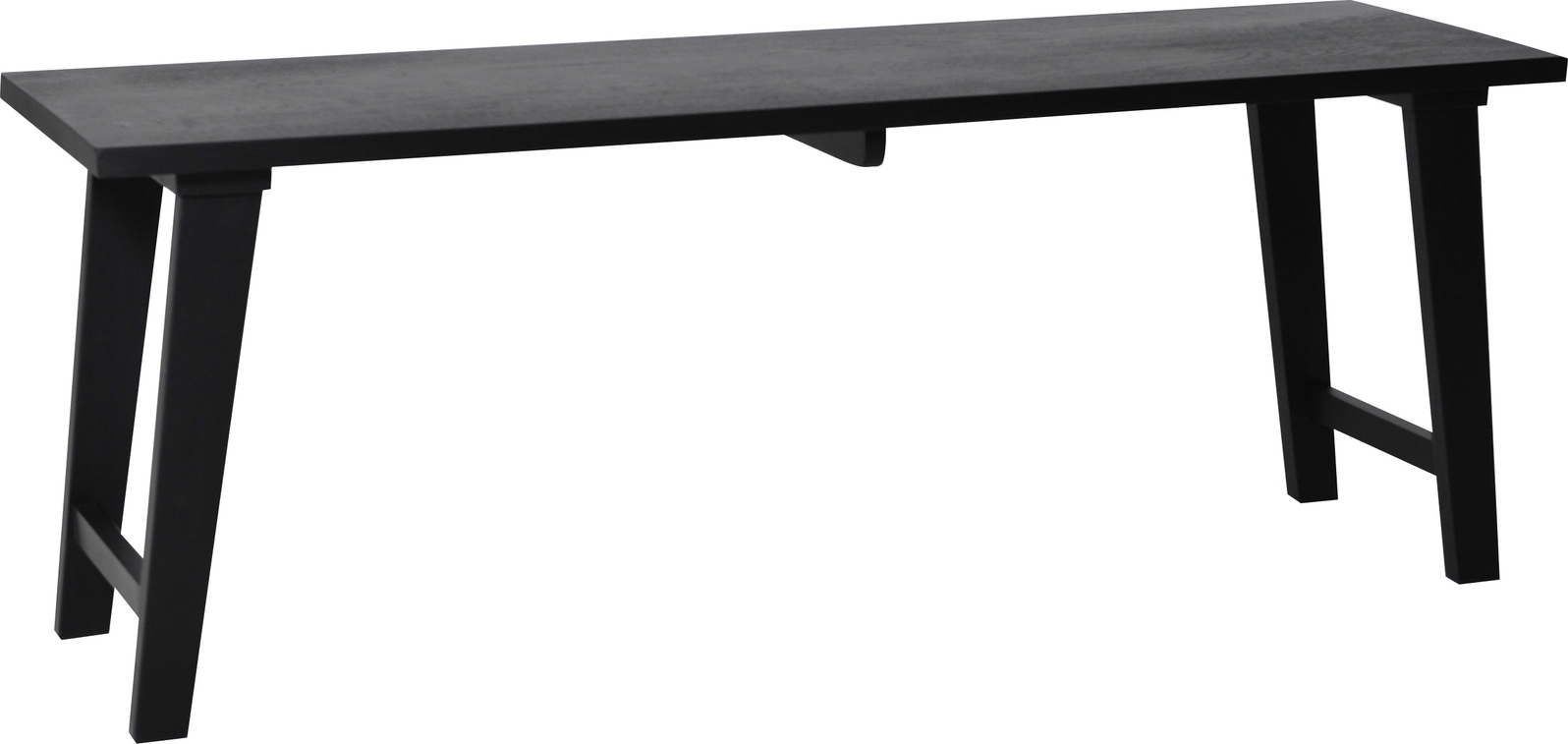 Frikk bank - Zwart gelakt eiken