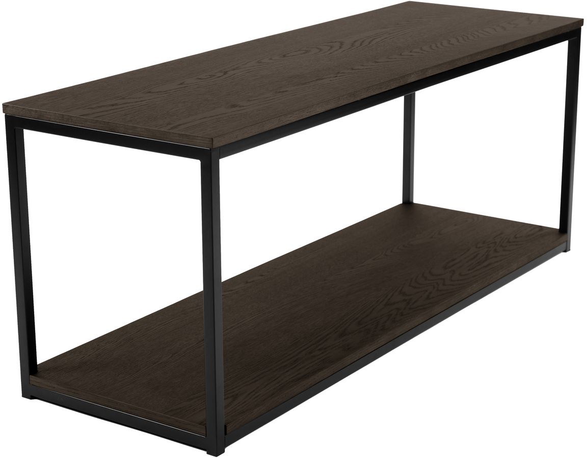 Natalie mediabank - Donkerbruin eikenfineer