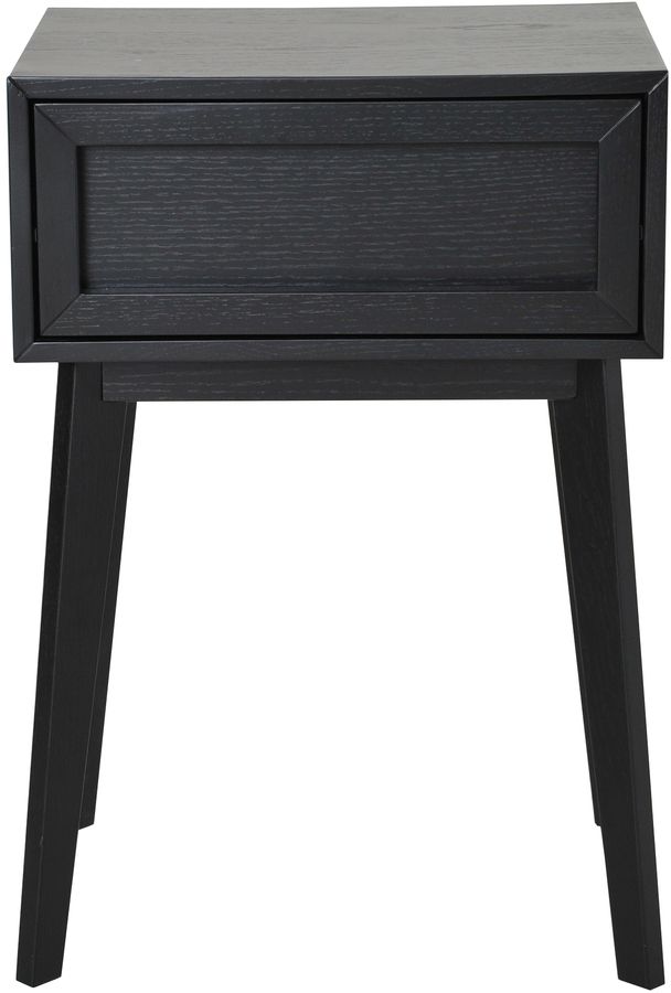 Isak nachtkastje - Zwart eikenfineer