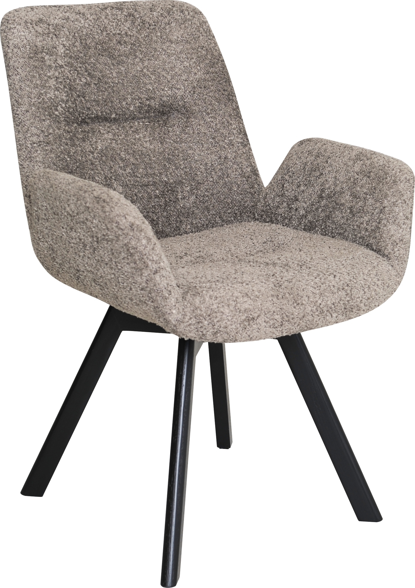 Crosby matstol - Gr�/svartlackerad ek