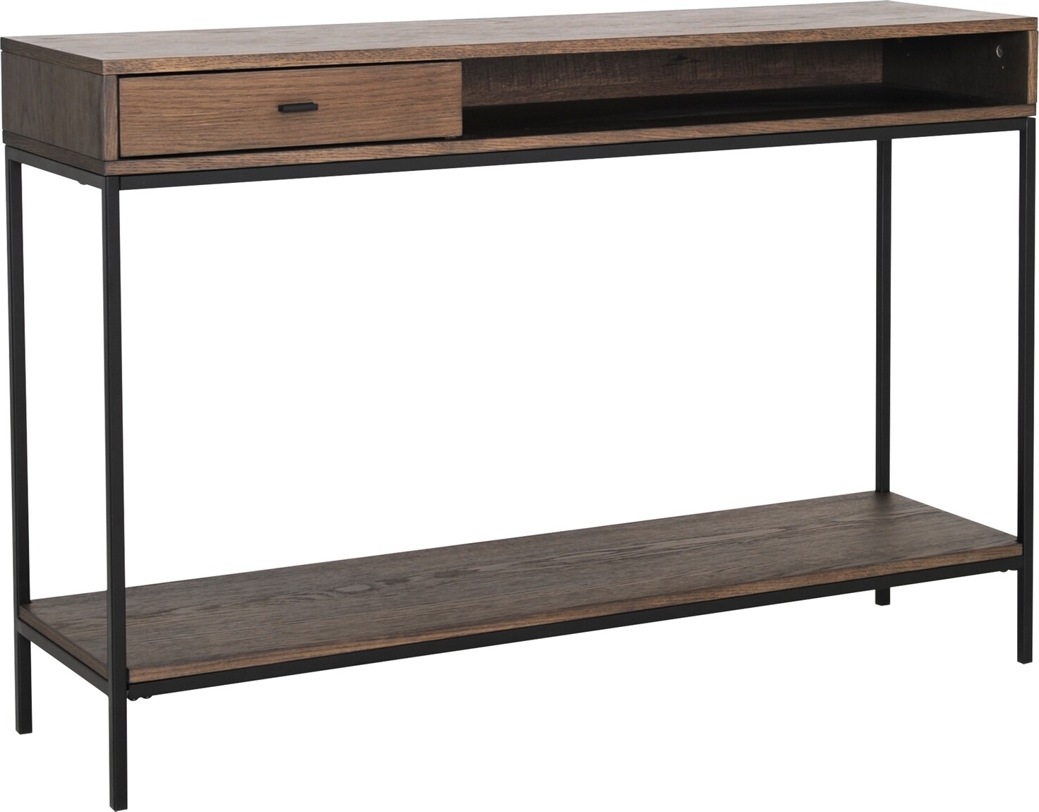 Regal consoletafel 120 x 34 cm - Bruin gelakt eikenfineer