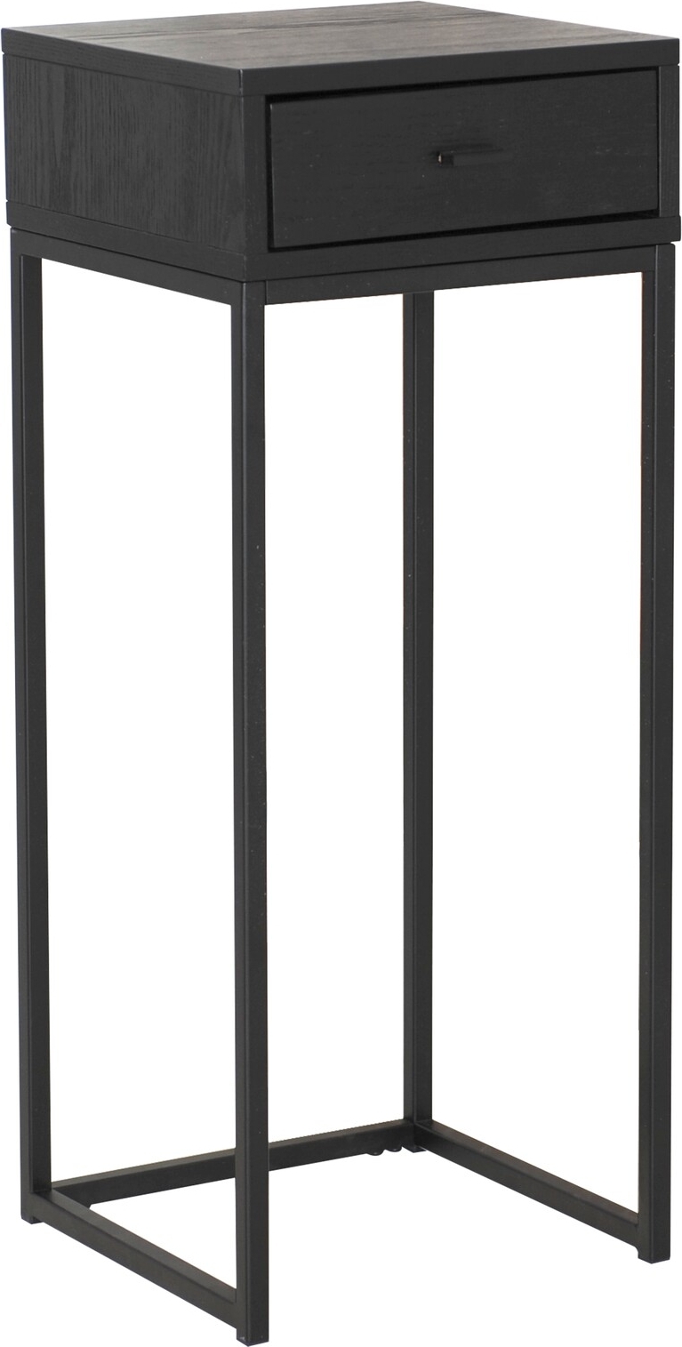 Regal sängbord - Svartlackad askfanér/svart Regal sängbord - Svartlackad askfanér/svart