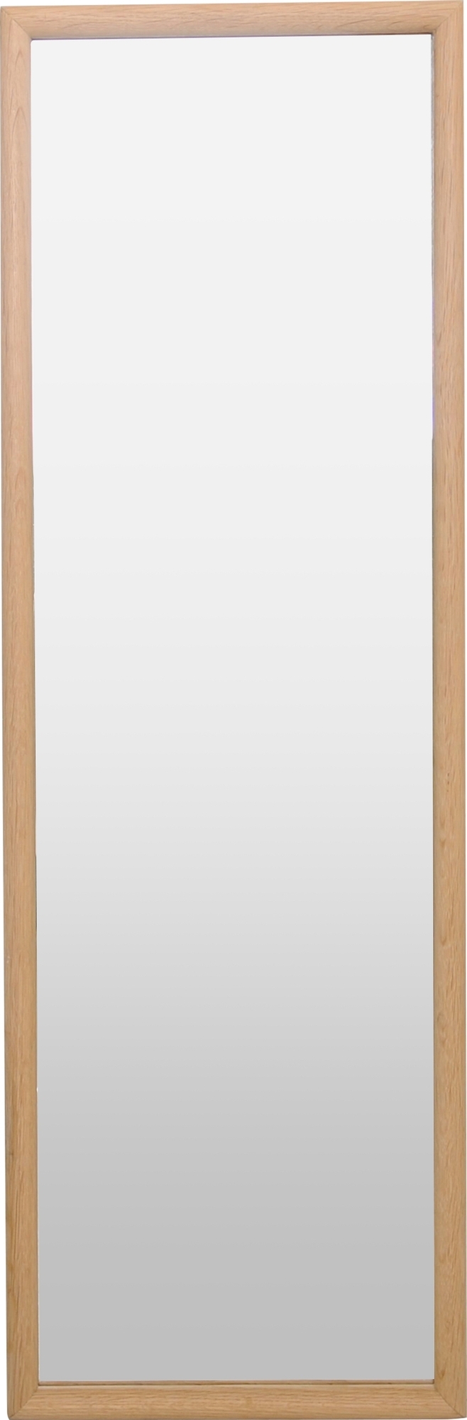 Cirkus spegel 40 x 80 cm - Vitpigmenterad ek + Karta med m�beltassar p� k�pet!