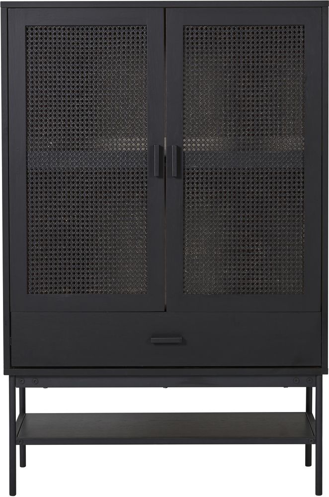 Raffels vitrinskåp - Svart ekfanér Raffels vitrinskåp - Svart ekfanér