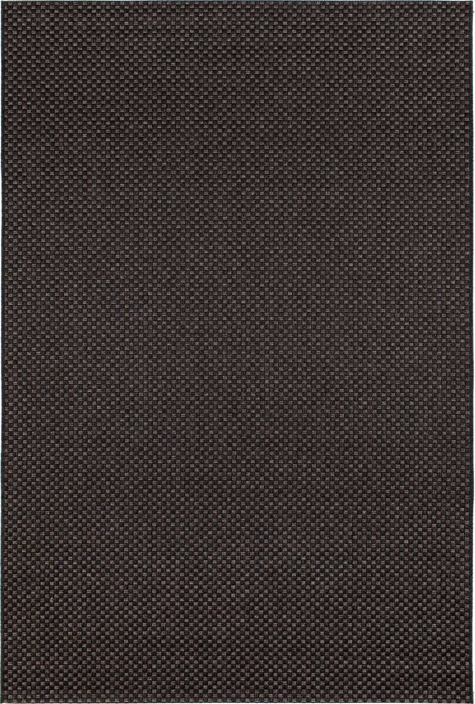 Pampero plat geweven vloerkleed Donkergrijs