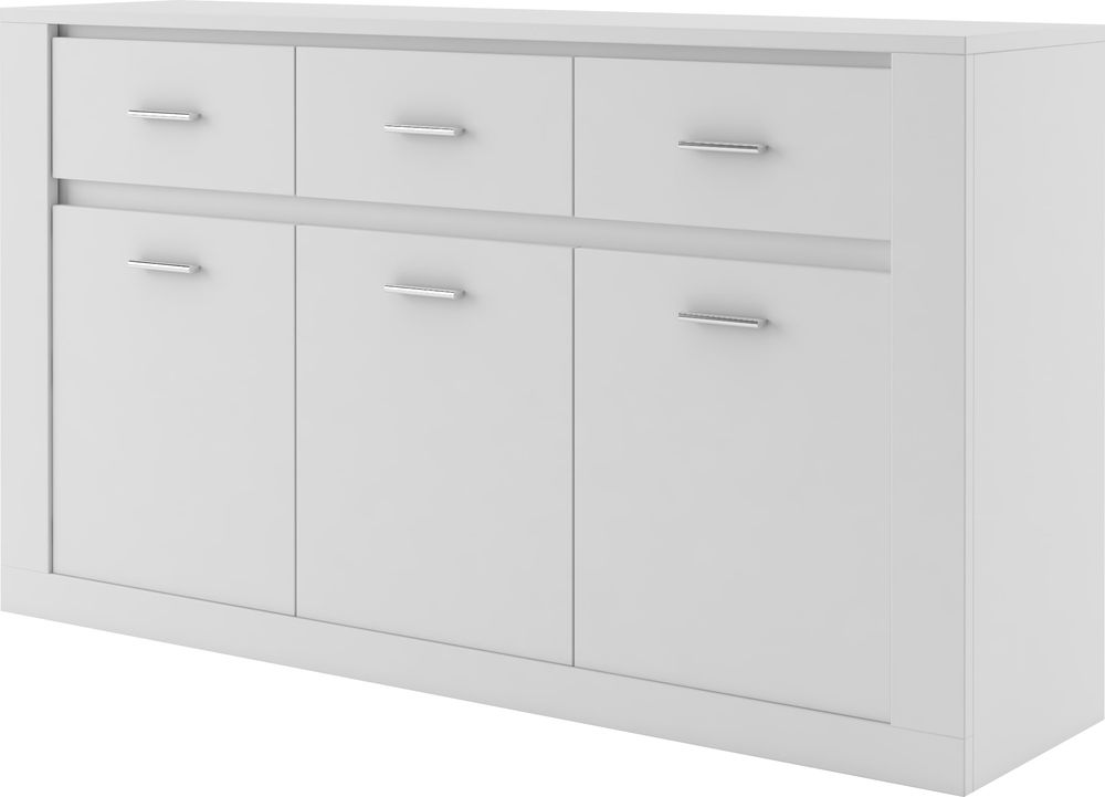 Mervyn dressoir - Wit + Meubelpoten