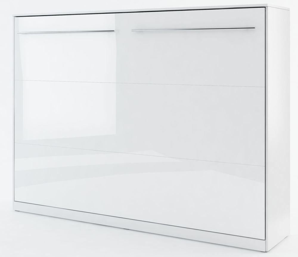 Nachtkastje compact living Horizontaal (140x200 cm hefbed) - Wit Hoogglans