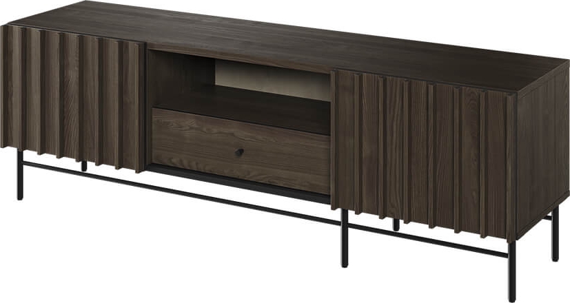 Piemonte TV-bänk - Portland ask/svart Piemonte TV-bänk - Portland ask/svart