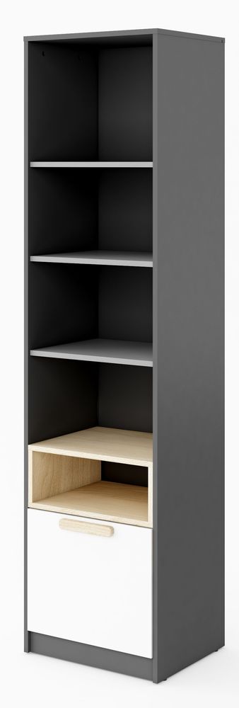 Jeffry bokhylla - Graphite/ljusgrå Jeffry bokhylla - Graphite/ljusgrå