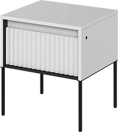 Trend nachtkastje - Wit/zwart