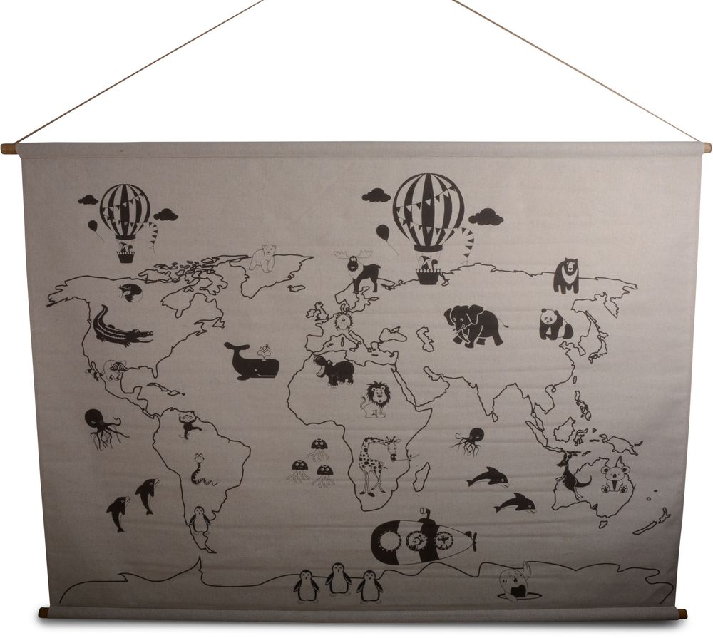 Skolplansch karta - Linn