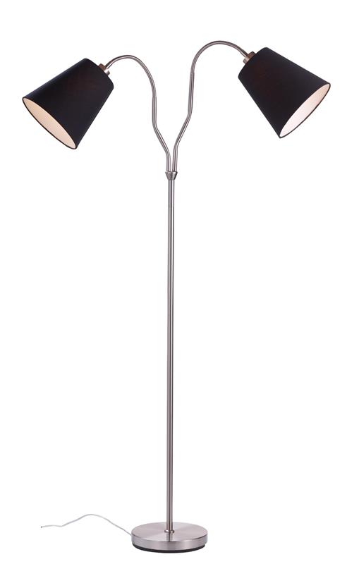 Modena Golvlampa - St�l/Svart