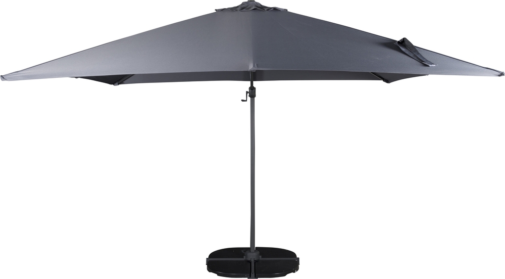 Leeds ställbar parasoll Ø300 cm - Svart/Mörkgrå Leeds ställbar parasoll Ø300 cm - Svart/Mörkgrå