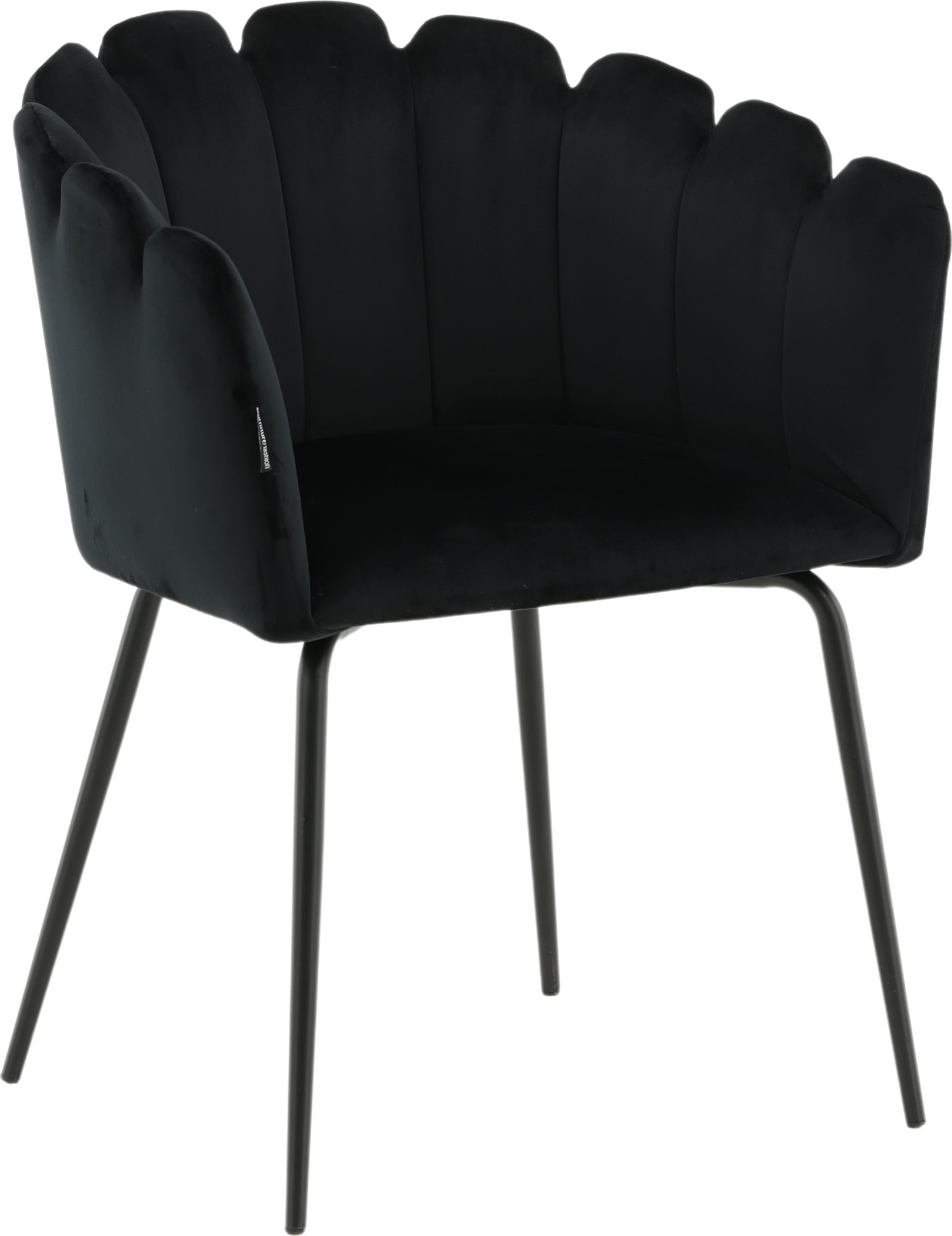 Halmstad karmstol - Svart