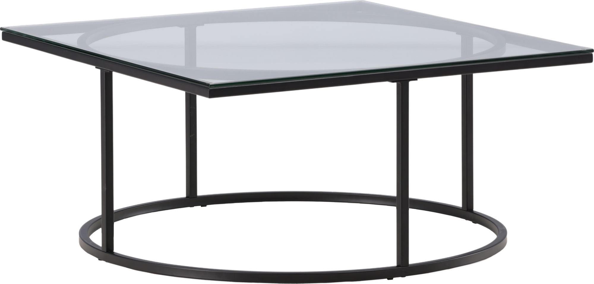 Skan�r soffbord 90 x 90 cm - Svart