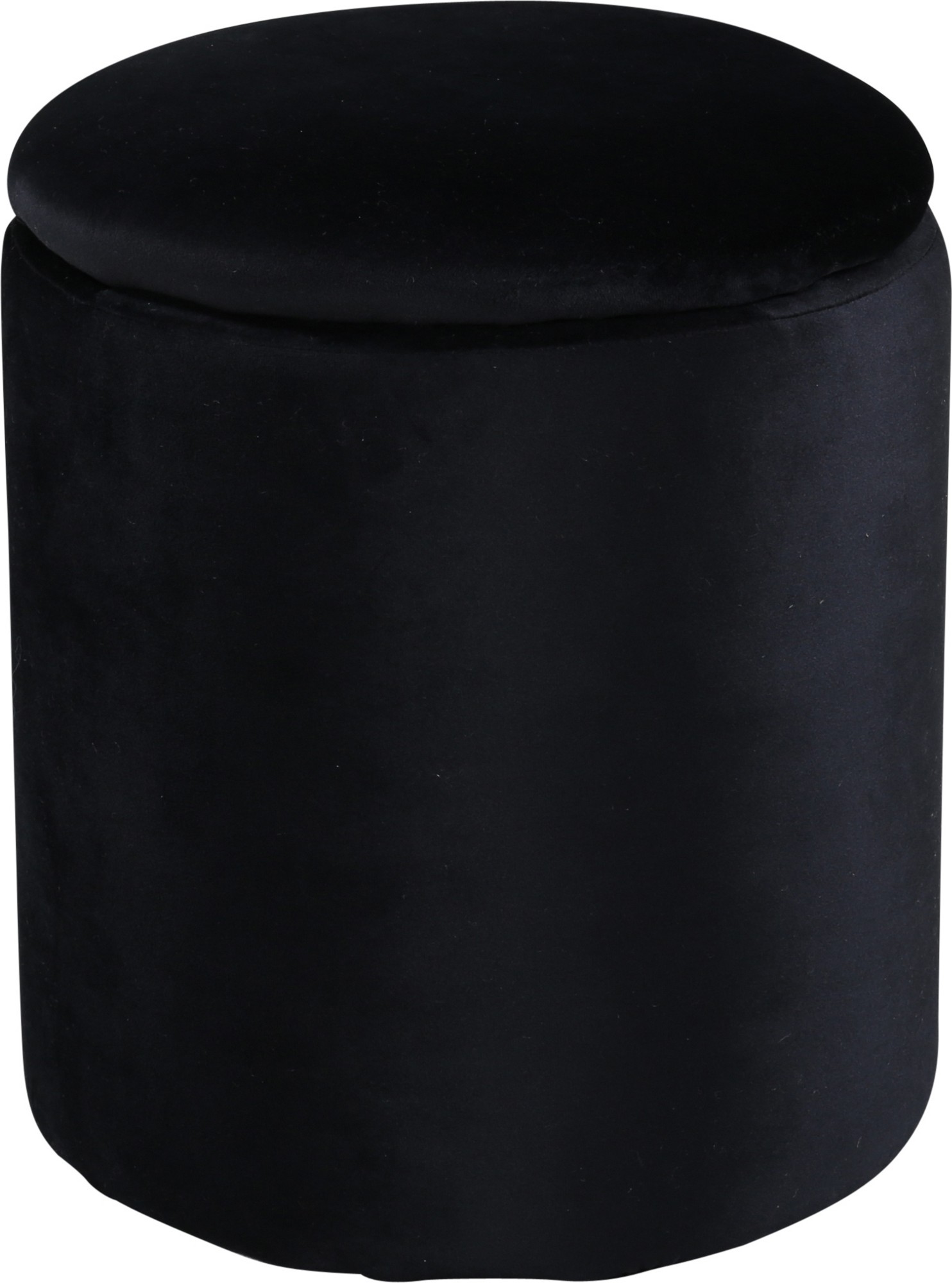 Lotten sittpuff - Svart sammet + Rengöring för möbler Lotten sittpuff - Svart sammet + Rengöring för möbler