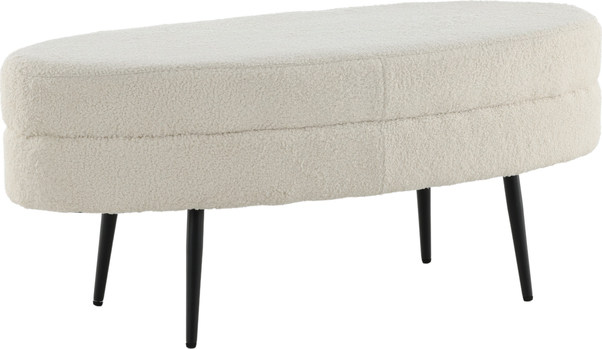 Rino sittpuff - Vit teddy