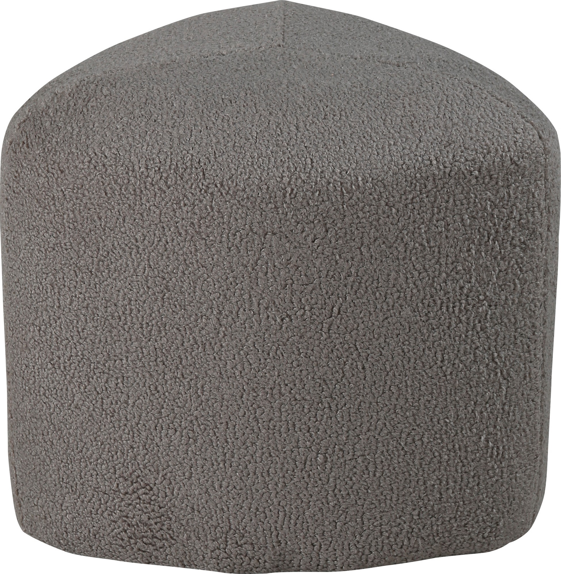 Tee sittpuff - Grbeige teddy