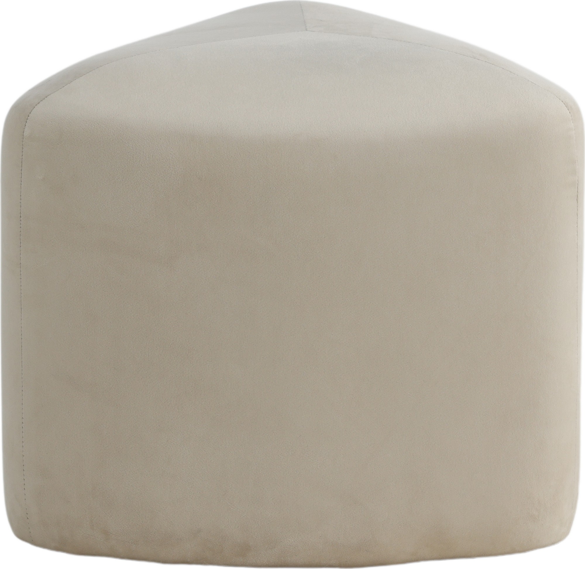 Tee sittpuff - Beige sammet