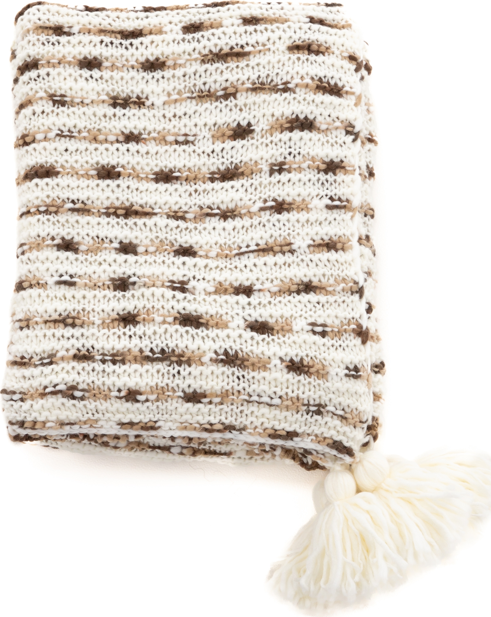 Mickel pläd 130x170 cm - Brun/vit Mickel pläd 130x170 cm - Brun/vit