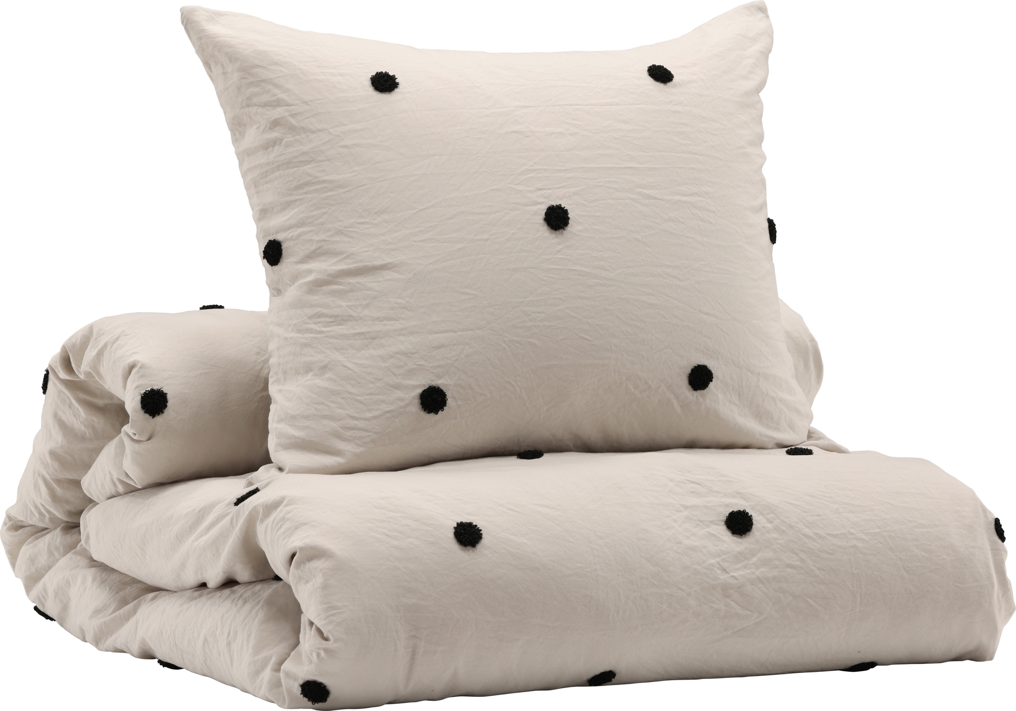 Loke bäddset 200 x 150 cm - Ljusgrå/svart Loke bäddset 200 x 150 cm - Ljusgrå/svart