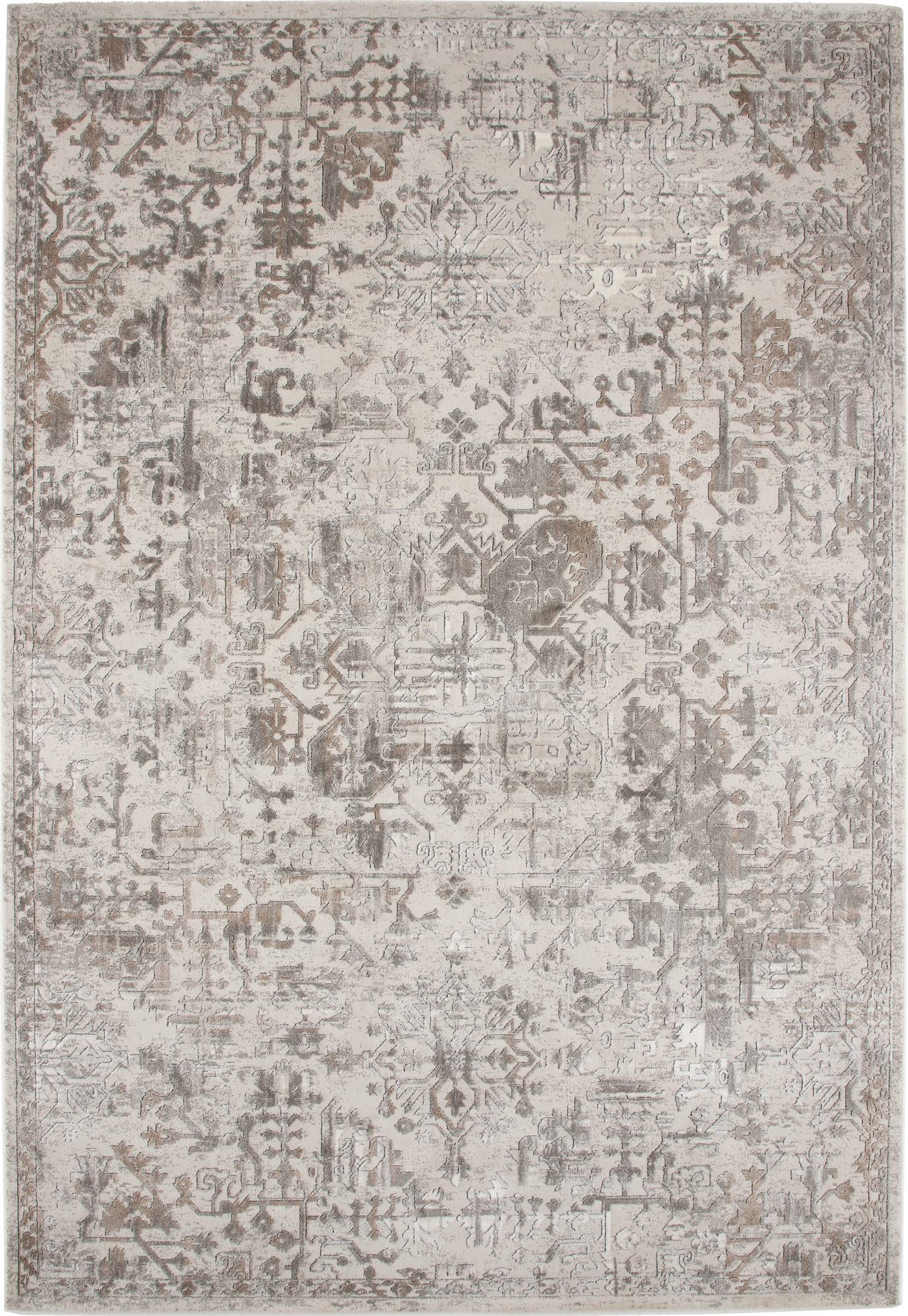 Cleo katoenen vloerkleed - Zilver