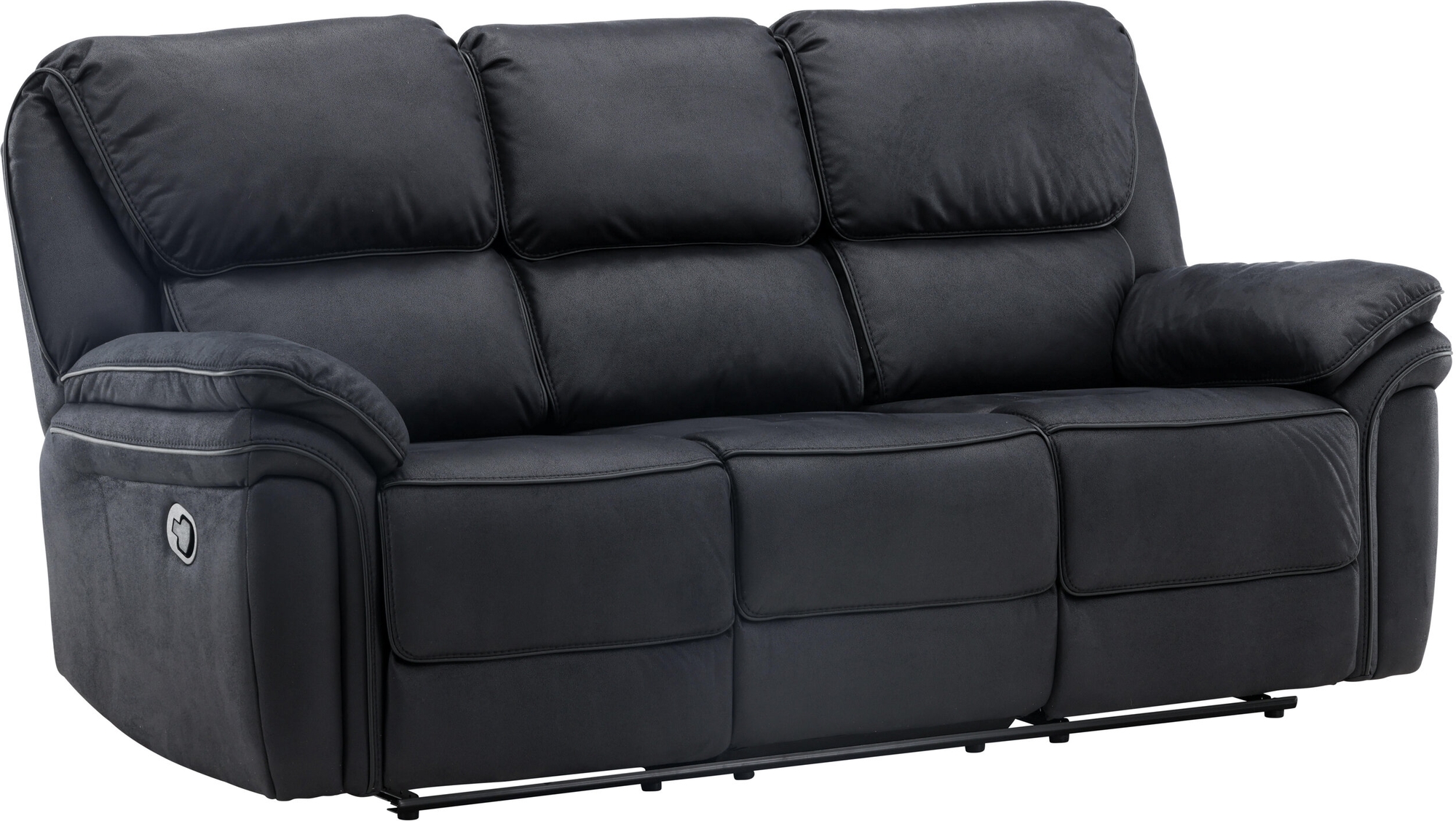 Saranda 3-sits reclinersoffa - Svart Saranda 3-sits reclinersoffa - Svart