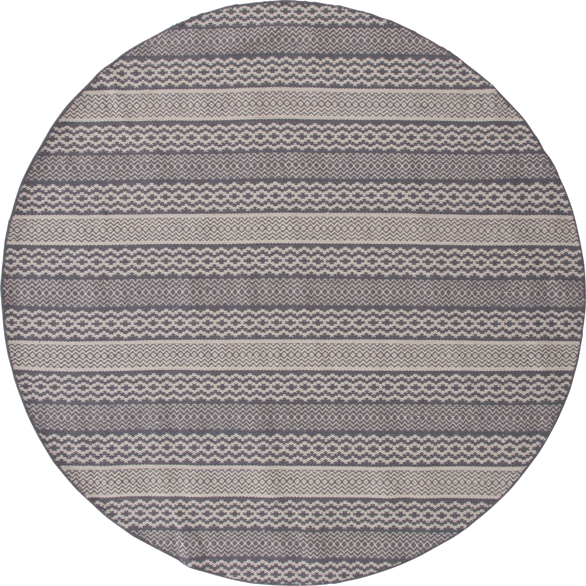 Morgana ullmatta Ø200 cm - Ljusgrå