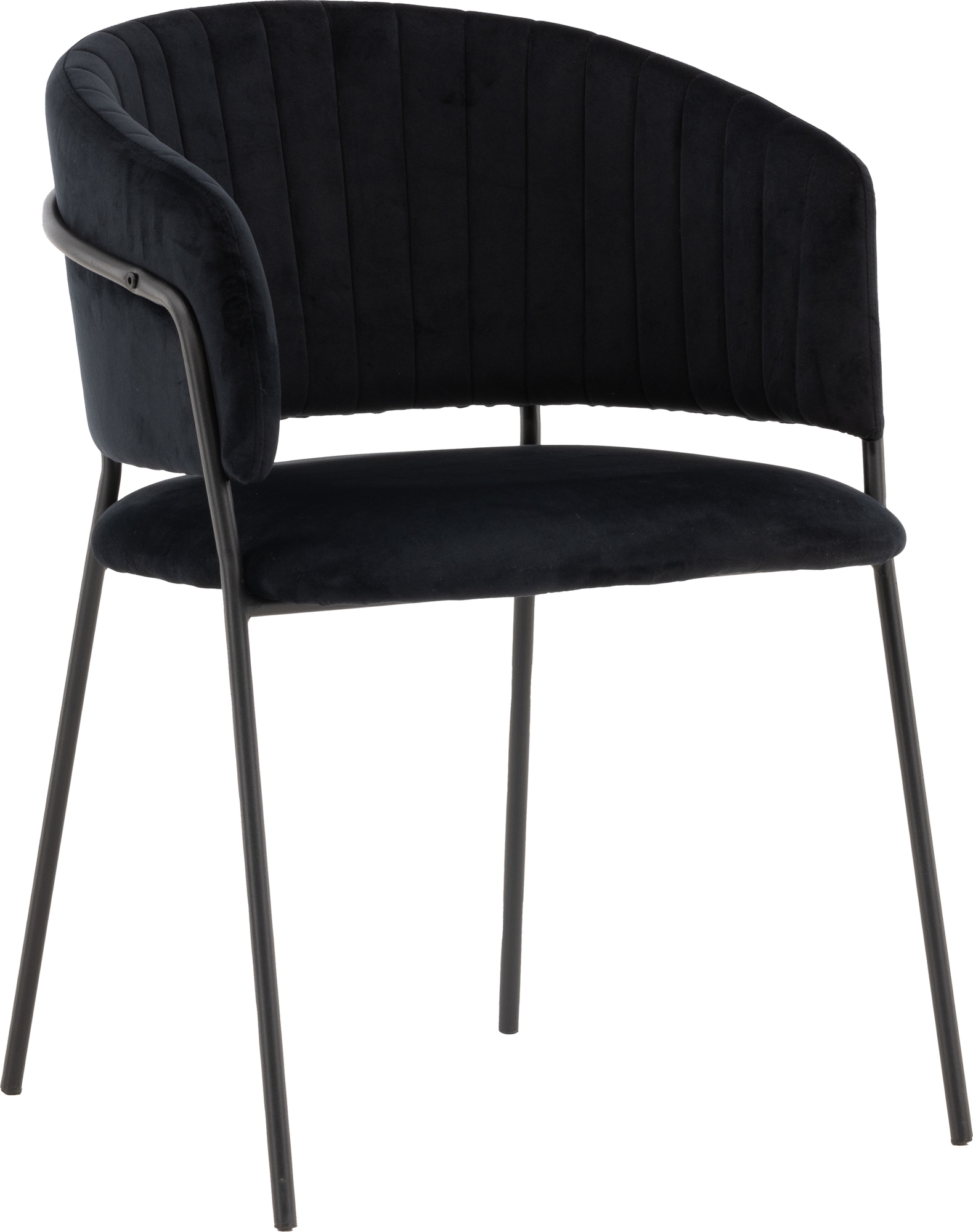 Selma matstol - Svart sammet Selma matstol - Svart sammet