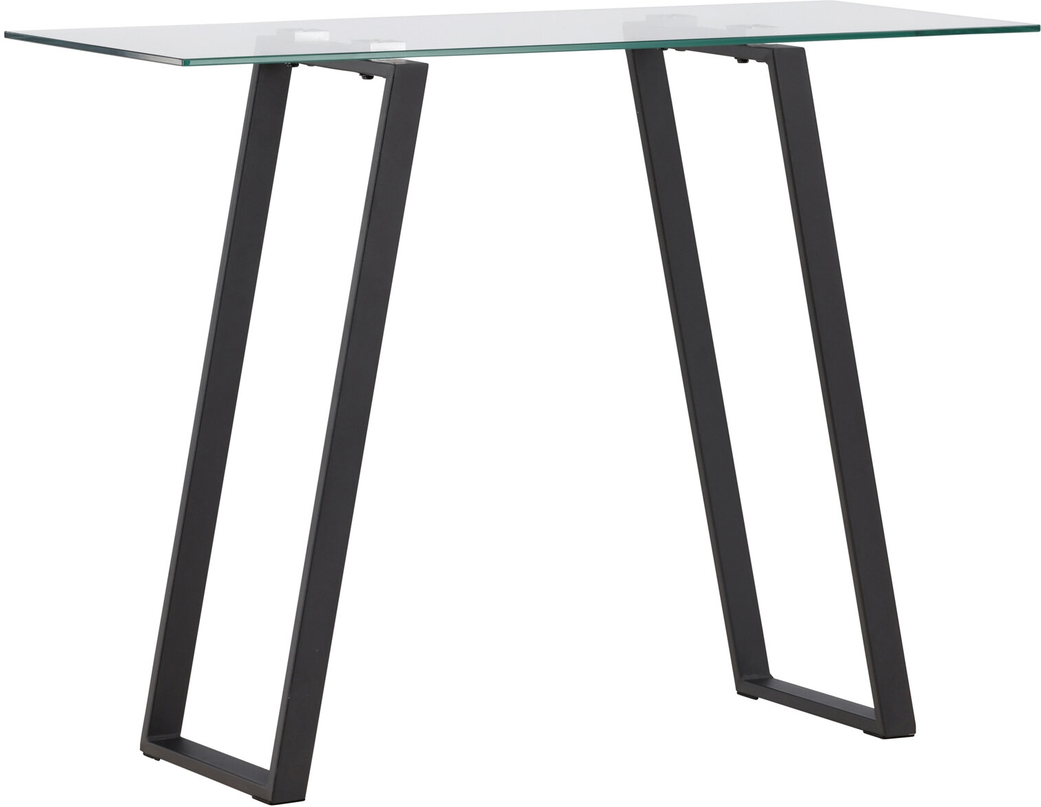 Horten avlastningsbord 100 x 40 cm - Svart/Transparent Horten avlastningsbord 100 x 40 cm - Svart/Transparent