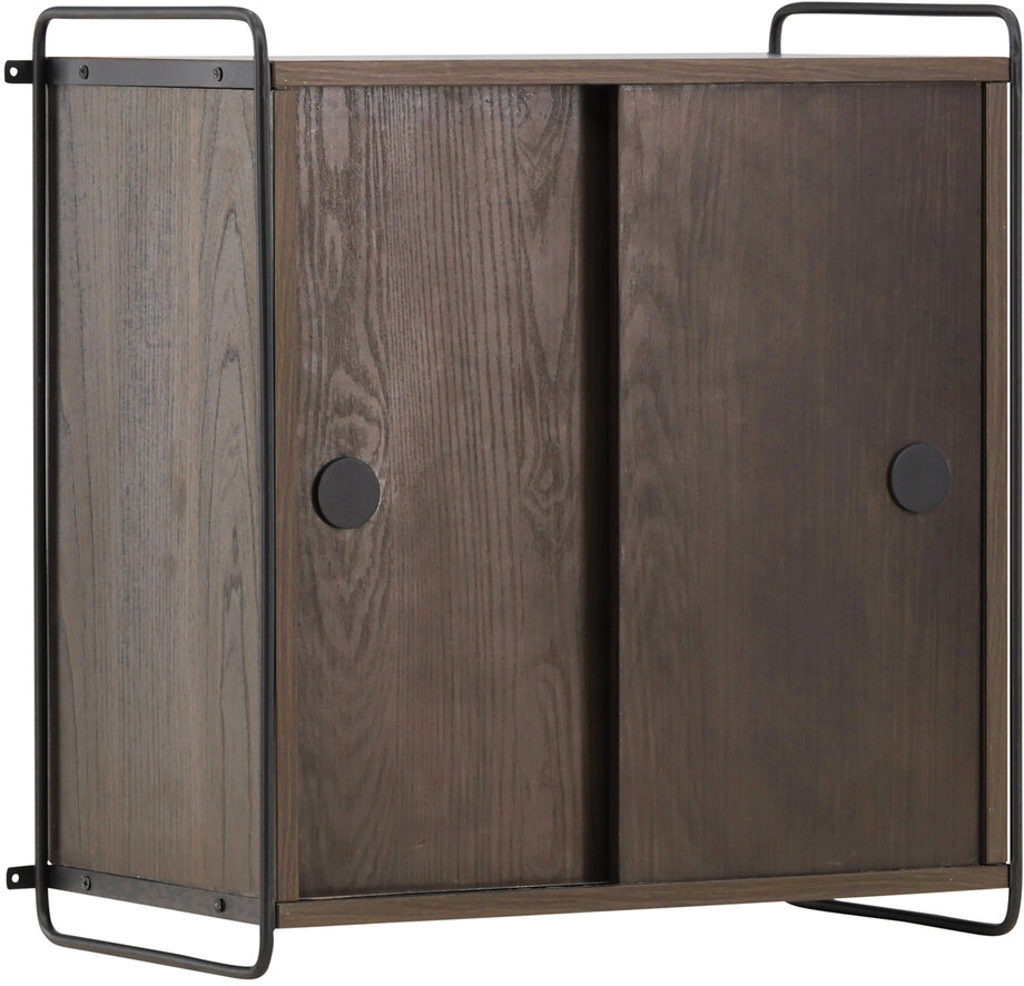 Paris v�ggsk�p 68 x 60 cm - Svart/Mocca