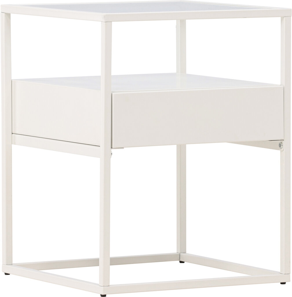 Fortaleza sidobord 40 x 40 cm - Vit Fortaleza sidobord 40 x 40 cm - Vit