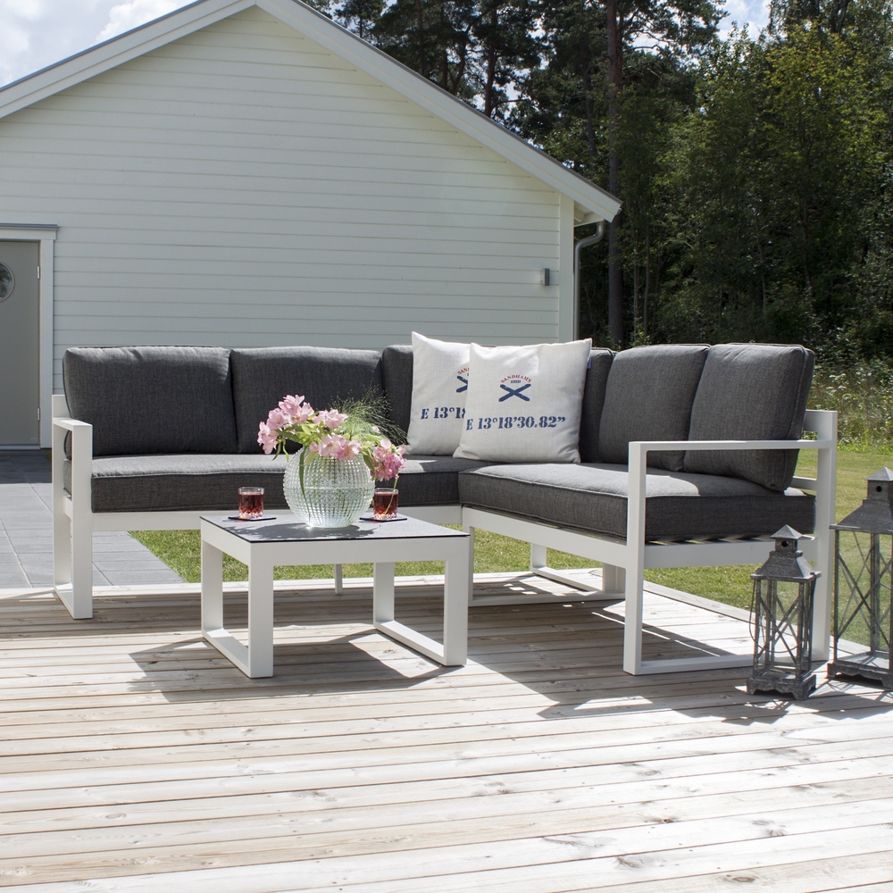 Salvador h�rnsoffgrupp - Gr�/Vit