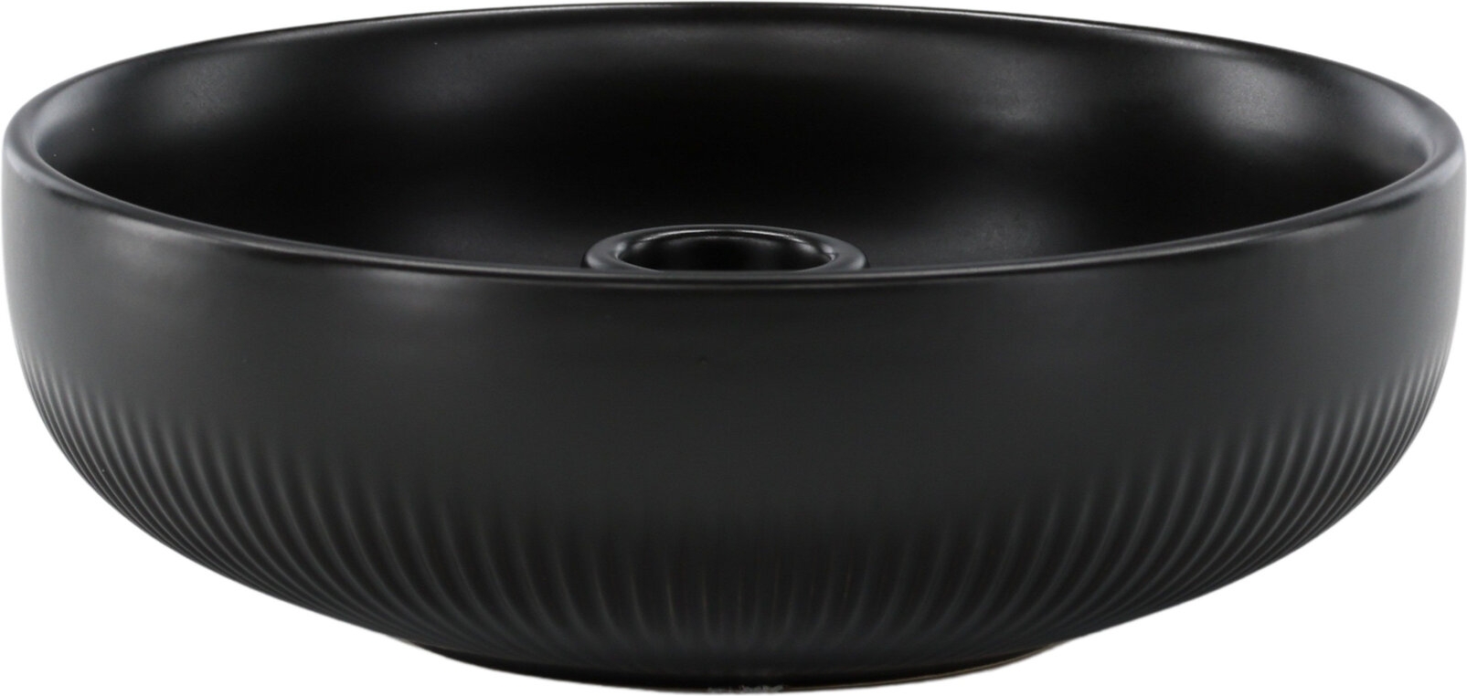 Chique kandelaar 18 x 6 cm - Zwart Chique kandelaar 18 x 6 cm - Zwart