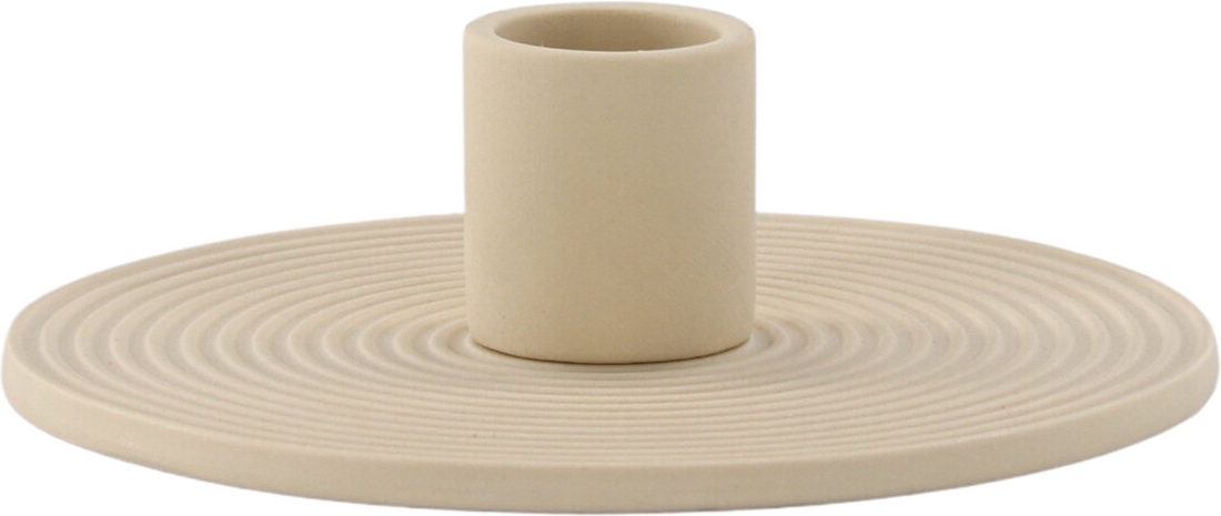 Dia kandelaar 12 x 4 cm - Beige