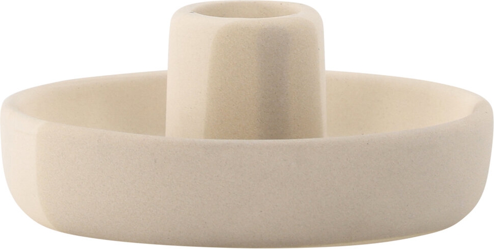 Otis kandelaar - Beige/Grijs