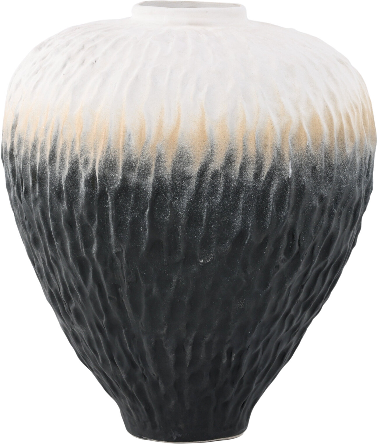 Pane vas 29 x 34 cm - Beige/Grå/Vit Pane vas 29 x 34 cm - Beige/Grå/Vit