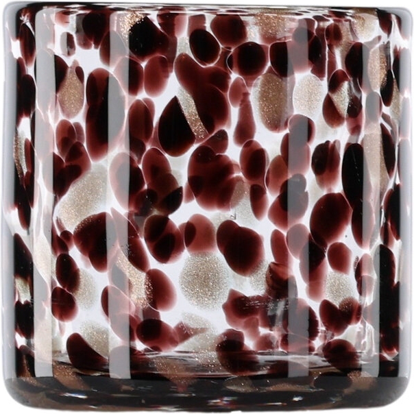 Glora lykta �8 cm - Svart/Vit