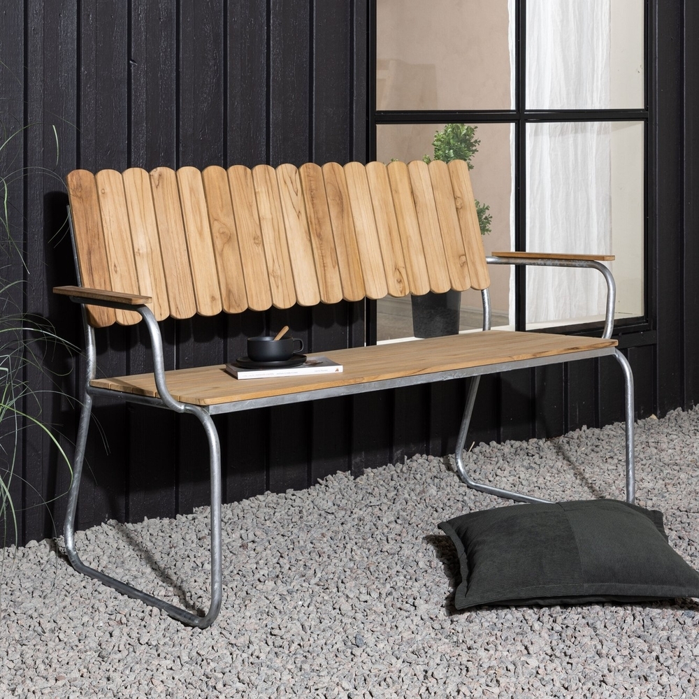 Holmsund sittbänk - Natur/Silver Holmsund sittbänk - Natur/Silver