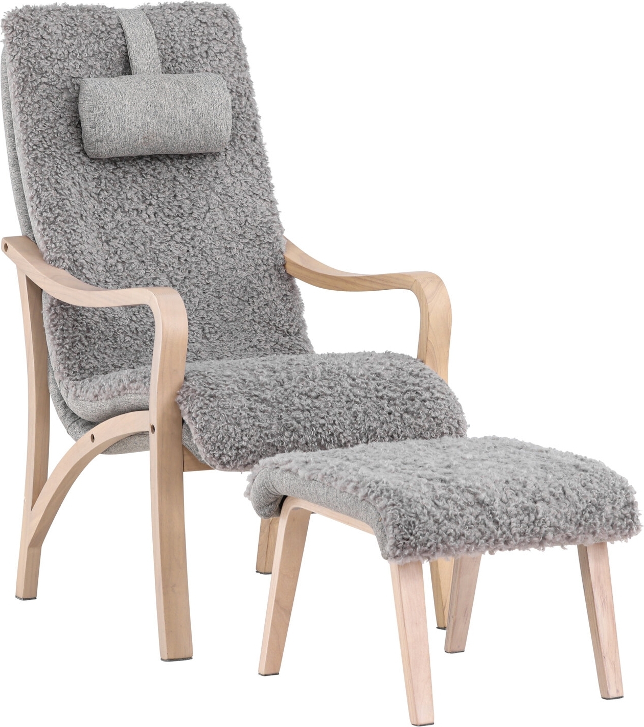 F�r� loungestol - Ljusgr�/Whitewash