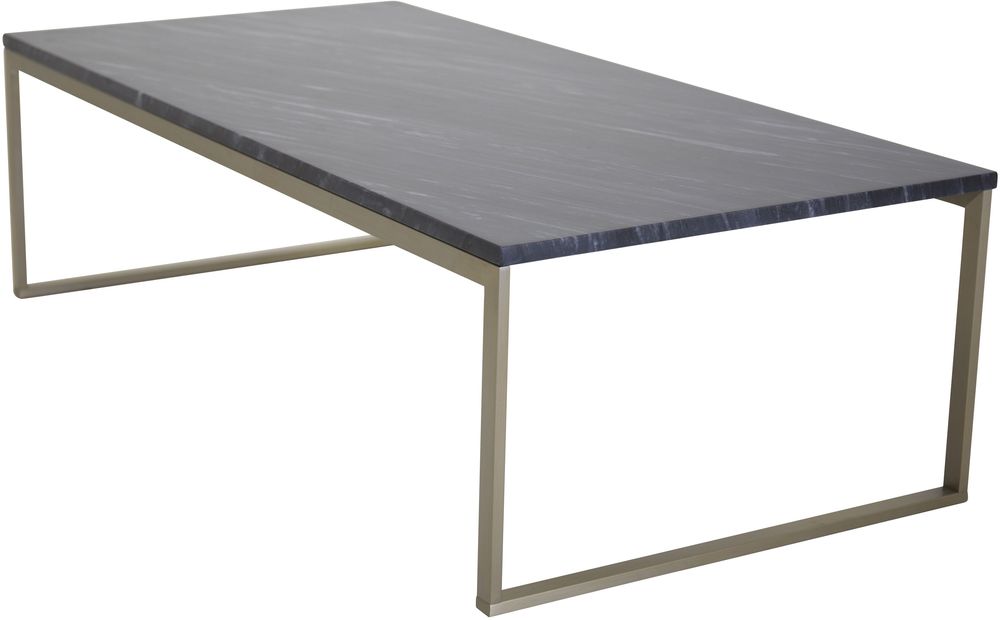 Kvarnbacken soffbord 120 x 60 cm - Matt Mssing/marmor