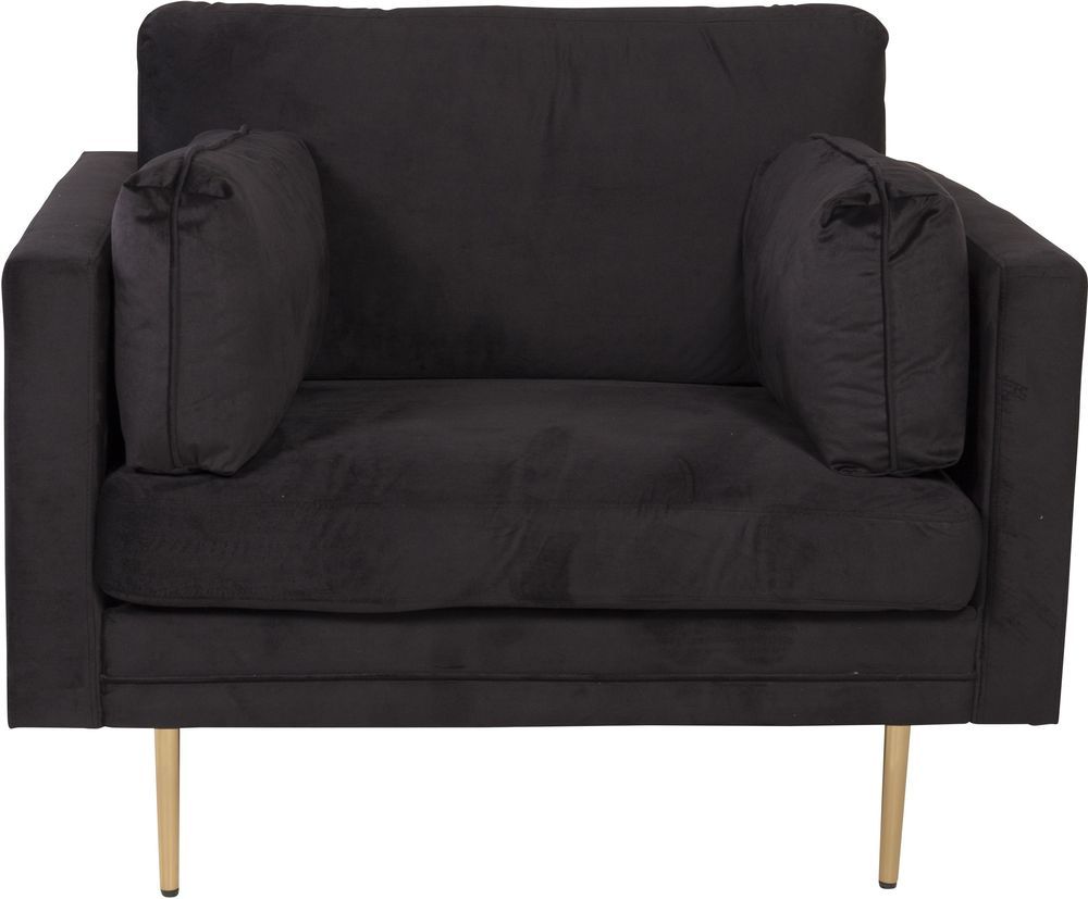 Savanna fåtölj - Svart sammet Savanna fåtölj - Svart sammet