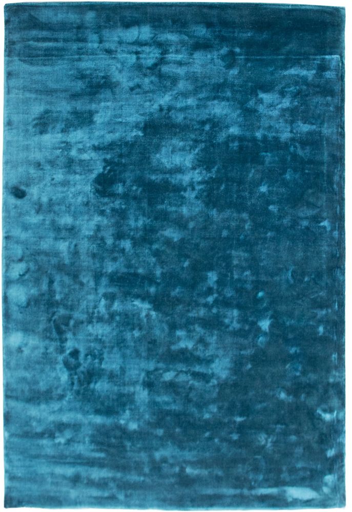Bryan vloerkleed - Turquoise blauwe viscose