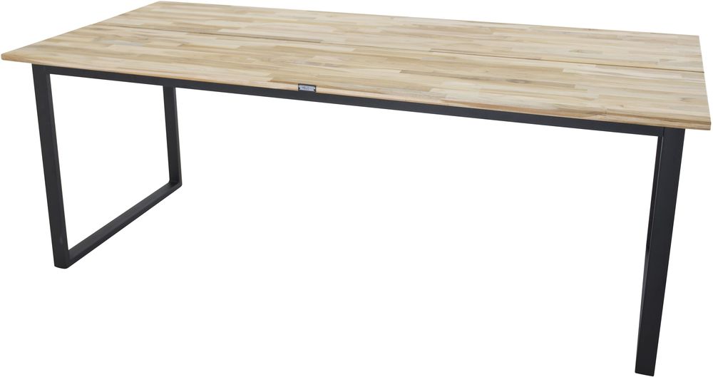 Regald matbord 200 cm - Svart/naturträ Regald matbord 200 cm - Svart/naturträ